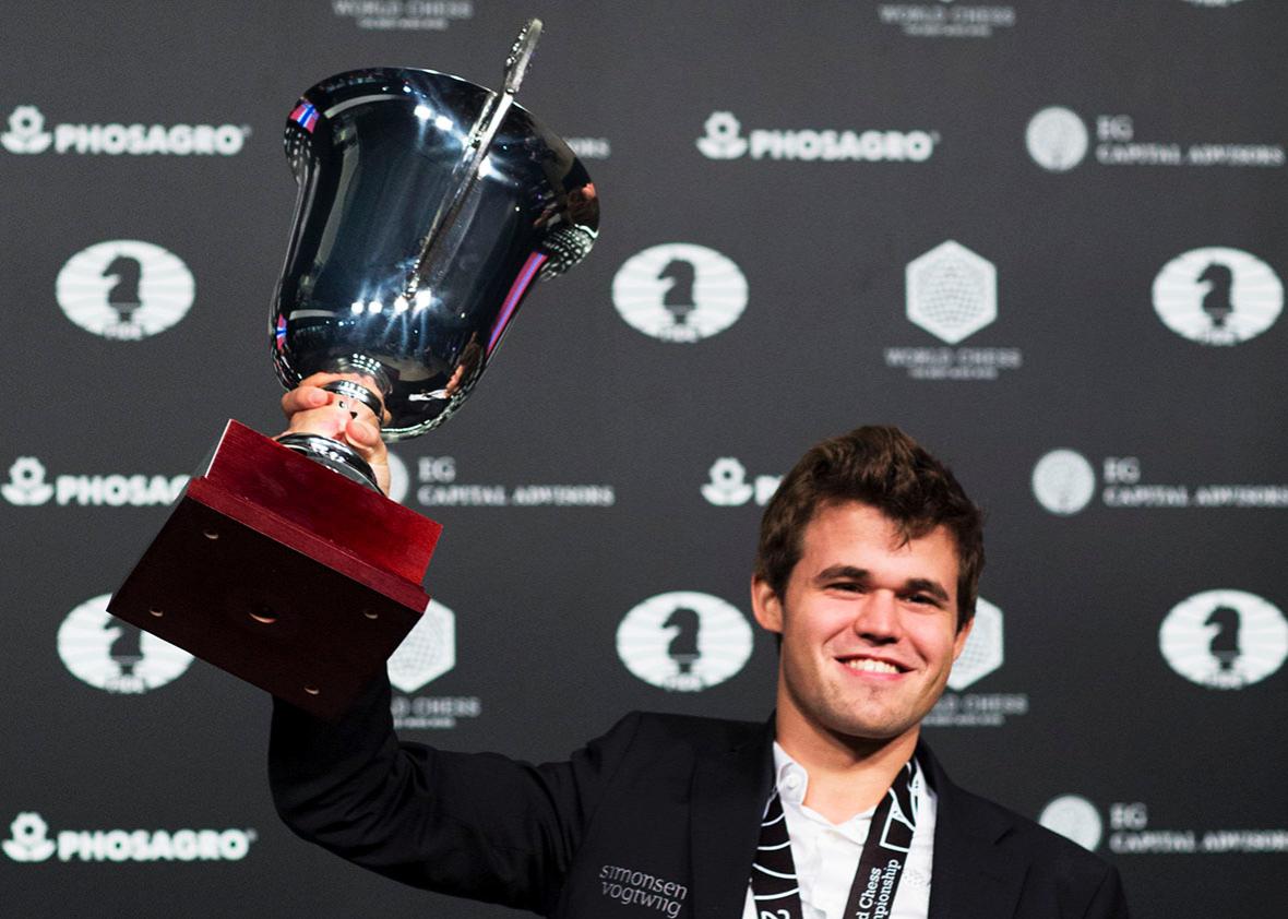 Chess grandmaster Magnus Carlsen awarded NFT trophy after